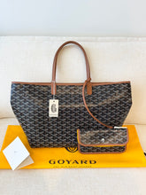 Load image into Gallery viewer, ✨CLASSIC✨2025 GOYARD Saint Louis PM Tote Bag / Black &amp; Tan
