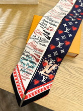 Load image into Gallery viewer, LOUIS VUITTON 2021 I LV U BB Monogram Silk Bandeau in Navy
