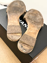 Load image into Gallery viewer, CHANEL Camellia Mule Sandals in Beige - (EU)38
