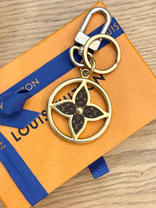 LOUIS VUITTON 2022 Puzzle Flower Monogram Keyring