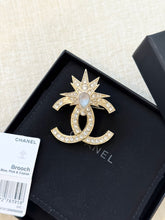 Load image into Gallery viewer, CHANEL 23P Classic CC Logo Gold, Blue, Pink &amp; Crystal Brooch

