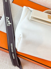 Load image into Gallery viewer, Hermès White Evercolor and Nata Swift Mini 24/24 21 / Palladium Hardware / 2022
