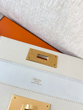 Load image into Gallery viewer, Hermès White Evercolor and Nata Swift Mini 24/24 21 / Palladium Hardware / 2022
