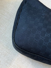 Load image into Gallery viewer, GUCCI GG Monogram Canvas Medium Charmy Hobo Bag / Black
