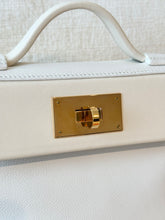 Load image into Gallery viewer, Hermès White Evercolor and Nata Swift Mini 24/24 21 / Palladium Hardware / 2022
