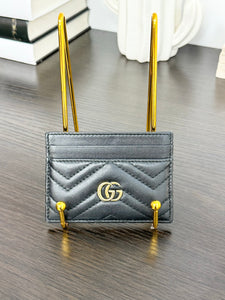 GUCCI GG Marmont Card Case in Black