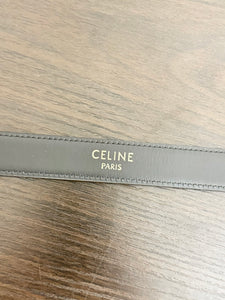 CELINE Women’s Medium Western Taurillon Leather Belt in Black - 80cm