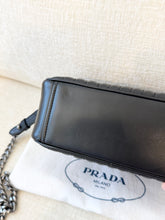 Load image into Gallery viewer, PRADA Diagramme Leather Small Camera Crossbody Bag - Black
