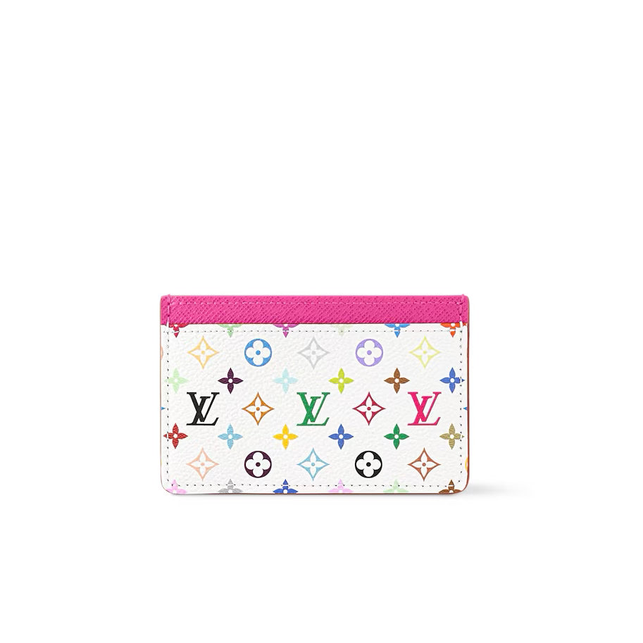 LOUIS VUITTON 2025 LV x TM Takashi Murakami Monogram Canvas Card Holder