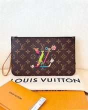 Load image into Gallery viewer, 💖 LOUIS VUITTON 2025 LV x TM Takashi Murakami Monogram Pochette Wristlet Pouch
