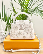 Load image into Gallery viewer, LOUIS VUITTON 2024 - LIMITED EDITION - Capucines Mini Ski Snowflake Satchel Bag
