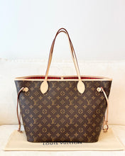 Load image into Gallery viewer, LOUIS VUITTON 2024 Monogram Neverfull MM Monogram Tote / Cherry
