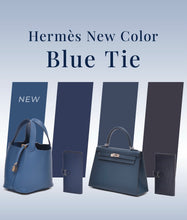 Load image into Gallery viewer, HERMES 2025 Evelyne TPM 16 Clemence Leather Amazone Bag / Bleu Tie / PHW

