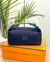 Load image into Gallery viewer, HERMÉS Bride-a-Brac PM Case in Marine Blue
