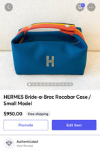 Load image into Gallery viewer, HERMES Bride-a-Brac Rocabar Case / Small Model

