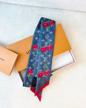 Load image into Gallery viewer, LOUIS VUITTON LV x TM Takashi Murakami Monogram Cherry  Denim Cerise Bandeau
