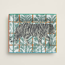 Load image into Gallery viewer, HERMES Tigre Altai Porcelain Change Tray / Marine / Vert Menth

