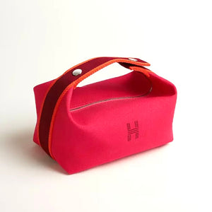 HERMES Bride-a-Brac Case in Hibiscus Pink - Small Model