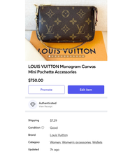 Load image into Gallery viewer, LOUIS VUITTON Monogram Canvas Mini Pochette Accessories
