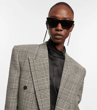 Load image into Gallery viewer, SAINT LAURENT EYEWEAR Mica Cat-eye Acetate Sunglasses / Black
