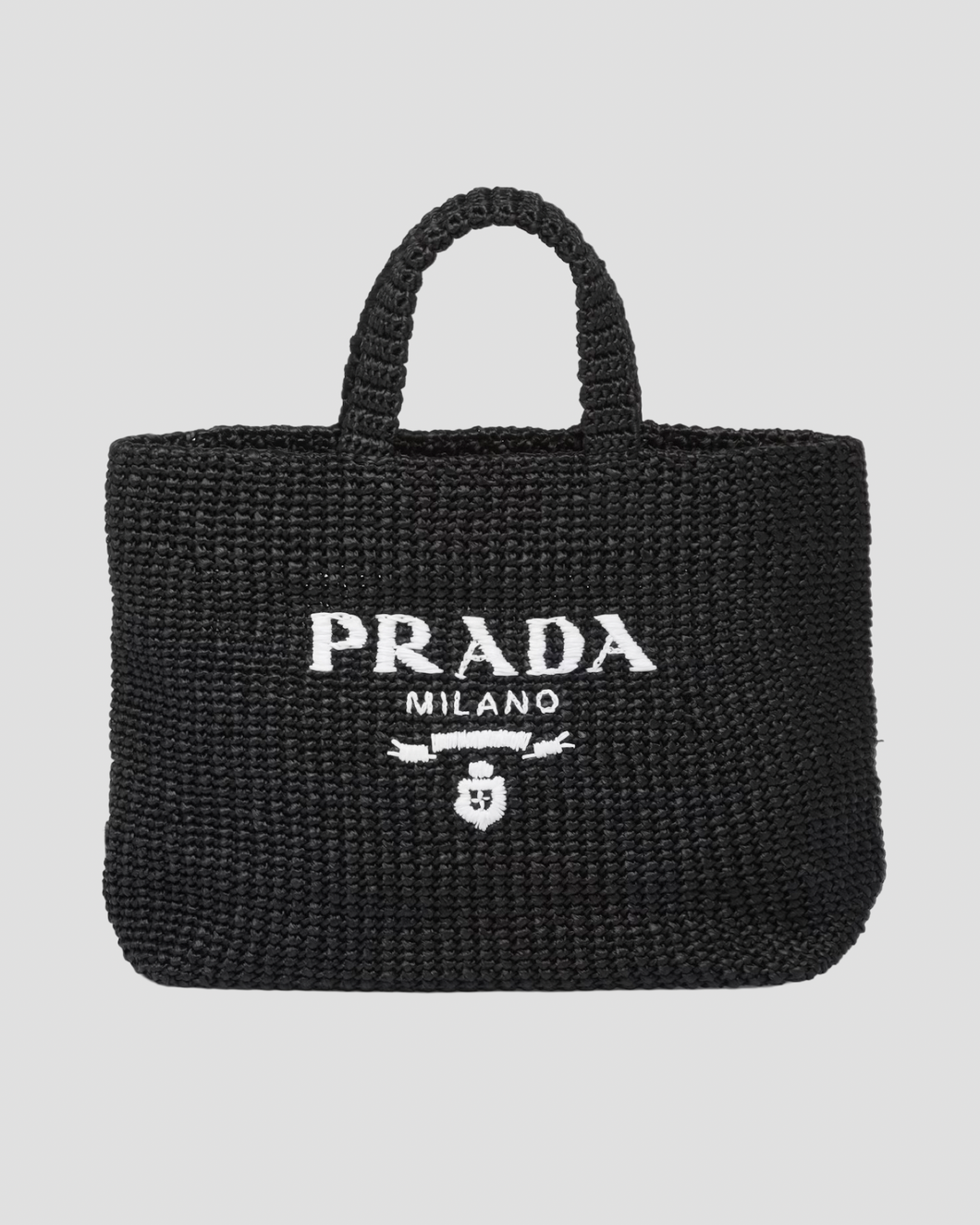 PRADA Crochet Tote Bag - Black