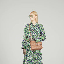 Load image into Gallery viewer, GUCCI Deco Logo-Embellished Quilted Leather Shoulder Bag in Beige
