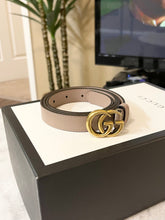 Load image into Gallery viewer, [SOLD] GUCCI GG Leather Belt in Dusty Pink 85-34
