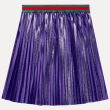 Load image into Gallery viewer, GUCCI Children’s Silk Pleated Skirt in Shine Purple (5 years)
