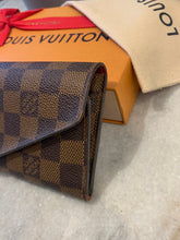 Load image into Gallery viewer, LOUIS VUITTON Damier Ebene Josephine Wallet In Fuchsia
