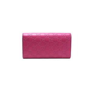 GUCCI Guccissima Shima Bow Continental Long Flap Wallet