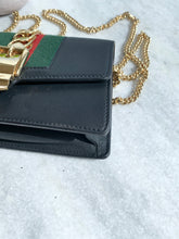 Load image into Gallery viewer, Gucci Sylvie Super Mini Chain Crossbody Bag - Black
