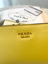 Load image into Gallery viewer, PRADA City Calf Sidonie Crossbody Bag In Cedro/Black
