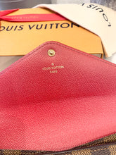 Load image into Gallery viewer, LOUIS VUITTON Damier Ebene Josephine Wallet In Fuchsia
