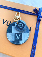 Load image into Gallery viewer, [SOLD]Louis Vuitton Denim Monogram Patchwork Bag Charm/Key Holder
