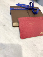 Load image into Gallery viewer, LOUIS VUITTON Calfskin Jeanne Wallet Credit Card Insert In Fuchsia
