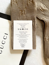 Load image into Gallery viewer, GUCCI Unisex GG Cotton Signature Socks in Beige (S)
