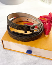 Load image into Gallery viewer, Louis Vuitton Monogram Skinny Belt
