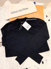 Load image into Gallery viewer, Louis Vuitton 2020/2021 Chain Detail Preppy Uniform Sweater In Black Size M
