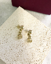 Load image into Gallery viewer, GUCCI GG Gold Metal Pearl Earrings
