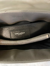 Load image into Gallery viewer, SAINT LAURENT Small Loulou Chain Shoulder Bag In Gray
