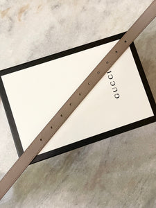 [SOLD] GUCCI GG Leather Belt in Dusty Pink 85-34