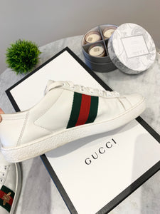 GUCCI Women’s White Ace Leather Sneakers EU36/US6.5