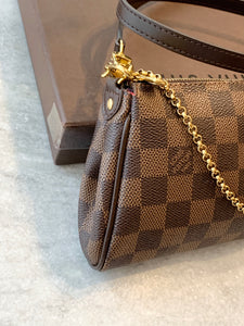 LOUIS VUITTON Damier Ebene Eva Crossbody Bag