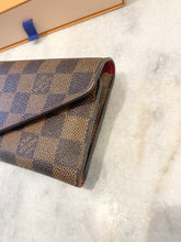 Load image into Gallery viewer, LOUIS VUITTON Damier Ebene Josephine Wallet In Fuchsia
