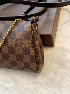 LOUIS VUITTON Damier Ebene Eva Crossbody Bag