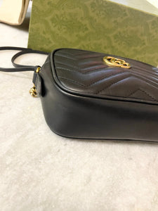 GUCCI GG Marmont Mini Crossbody Bag in Black