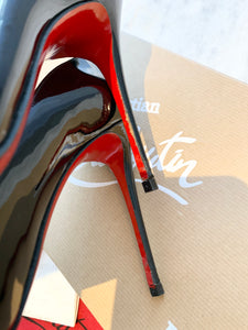 CHRISTIAN LOUBOUTIN SO KATE 120 Patent Leather Pumps In Black EU41