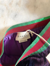 Load image into Gallery viewer, GUCCI Children’s Silk Pleated Skirt in Shine Purple (5 years)
