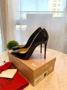 CHRISTIAN LOUBOUTIN SO KATE 120 Patent Leather Pumps In Black EU41