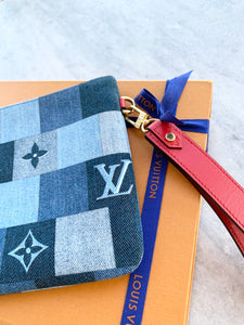 Louis Vuitton Denim Monogram Patchwork City Pouch